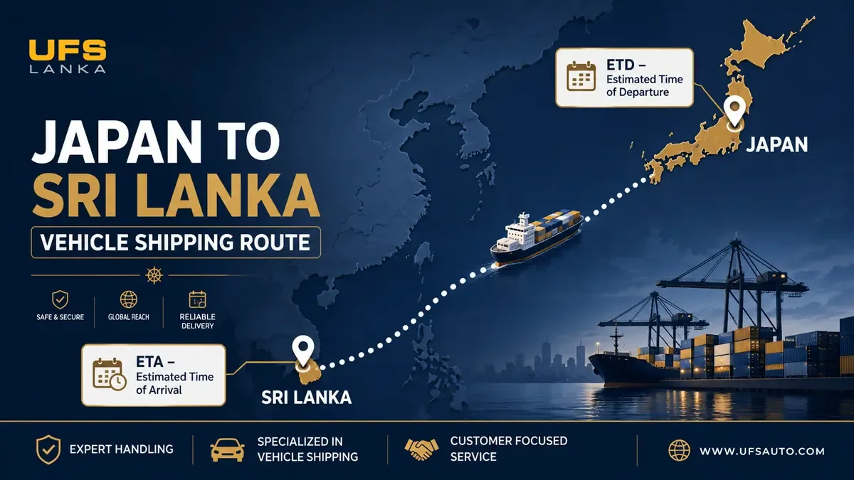 Track Toyota Raize Hybrid shipping from Japan to Sri Lanka