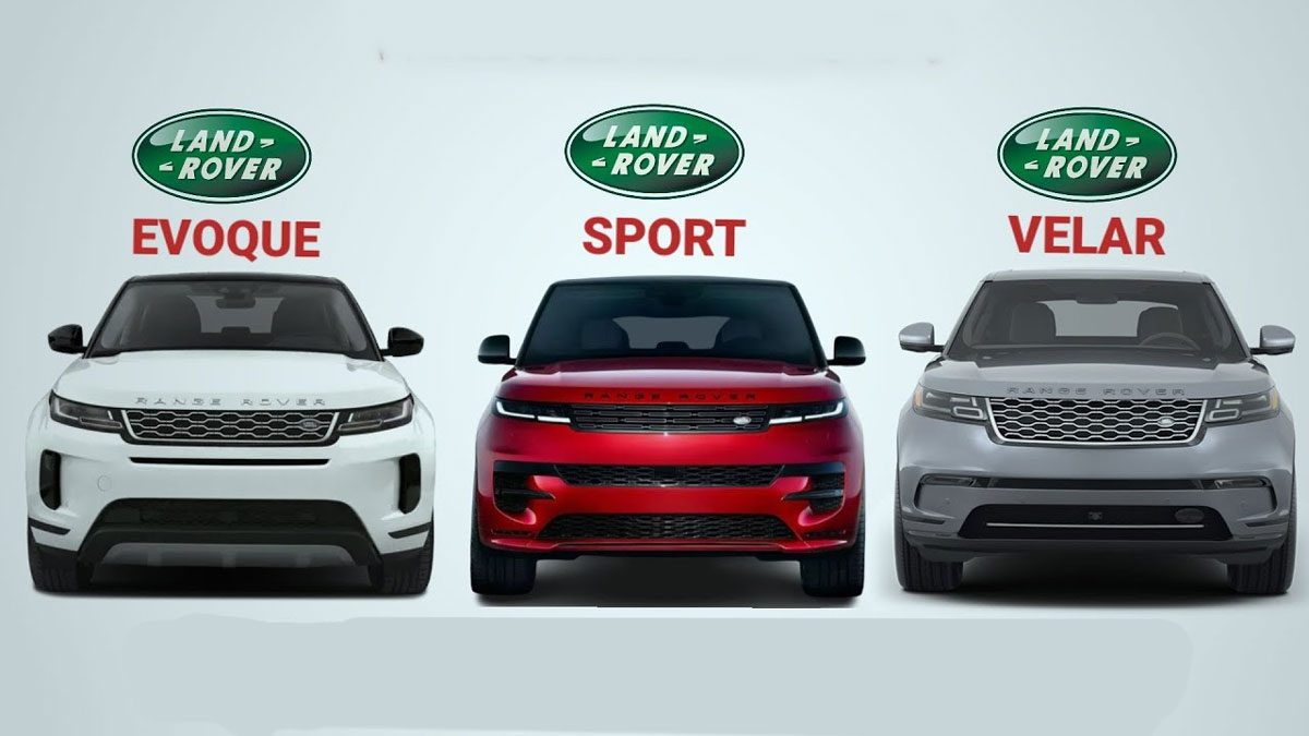 Compare Range Rover models using official model page