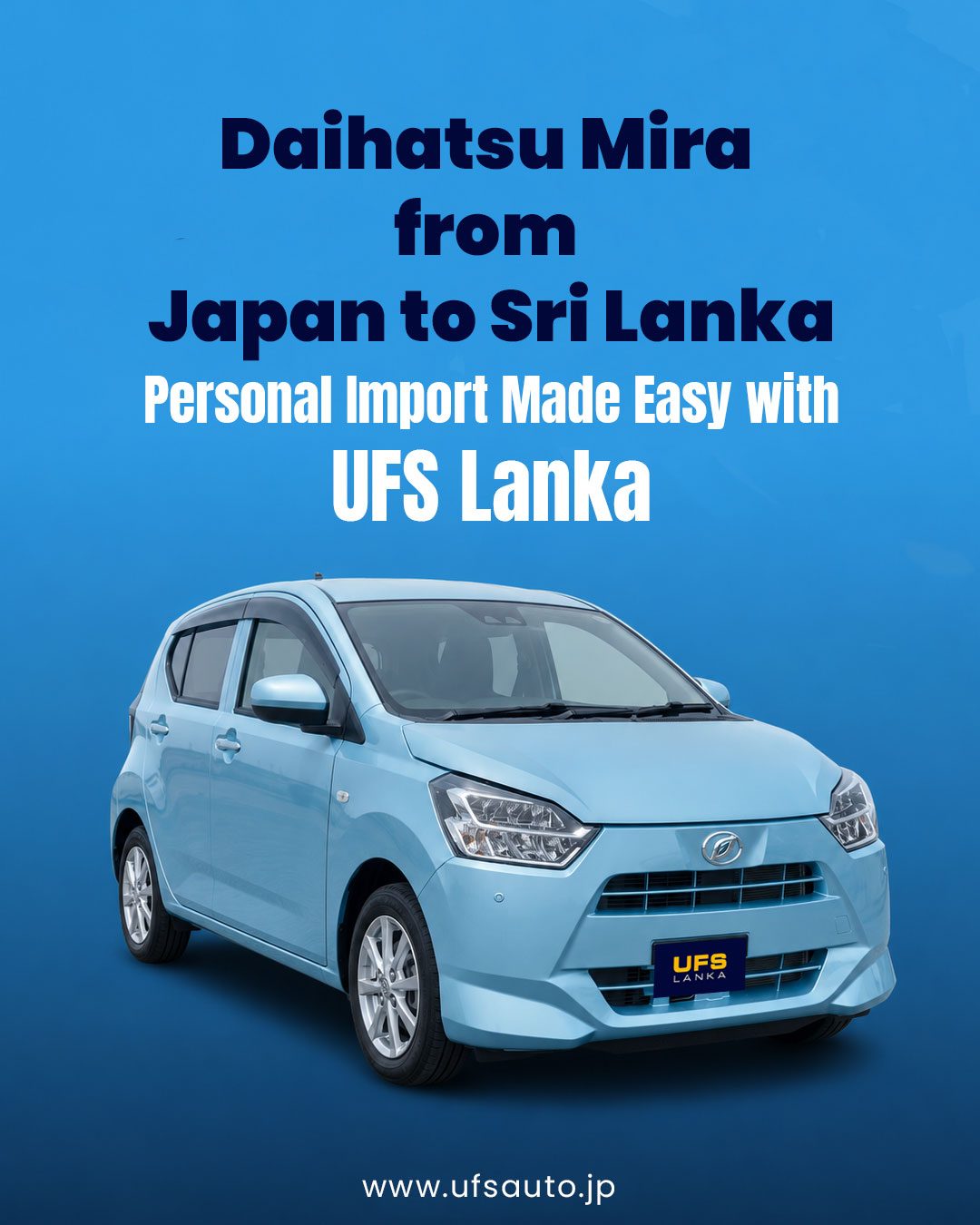 Daihatsu Mira from Japan to Sri Lanka