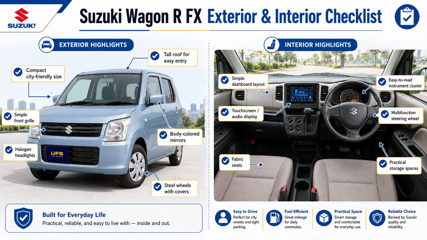 Check Wagon R FX features before buying in Sri Lanka