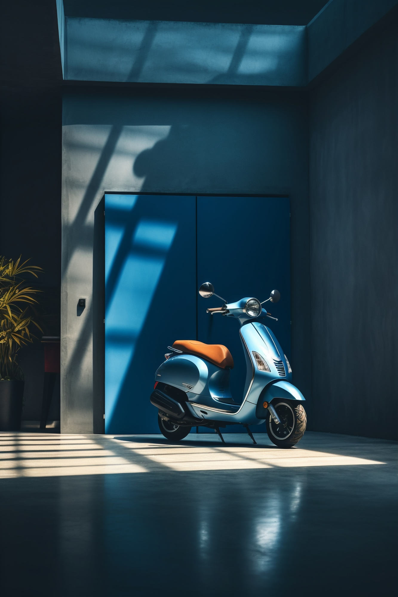 Rider on a motorcycle